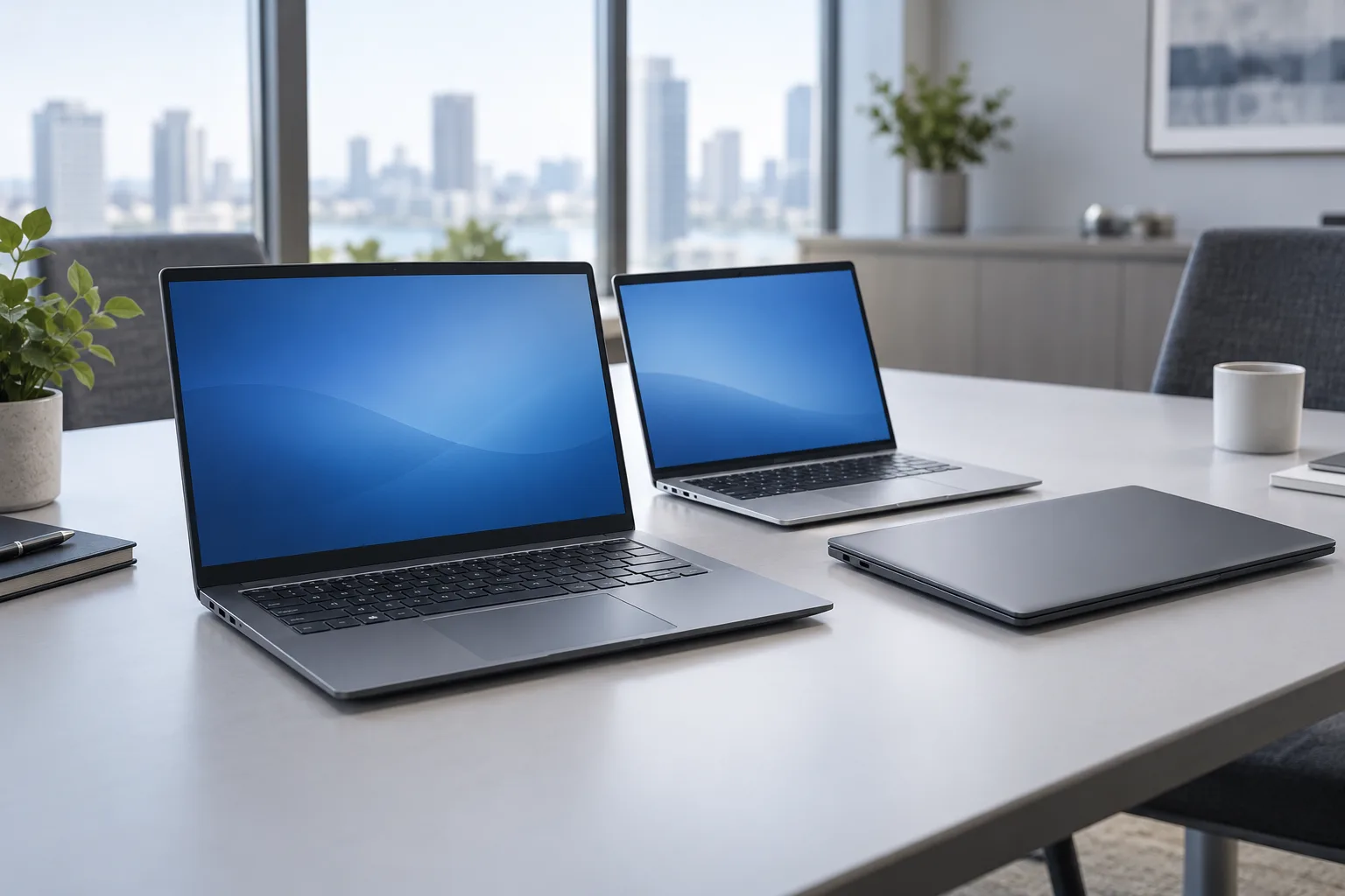 Business laptop lineup for IT equipment rentals