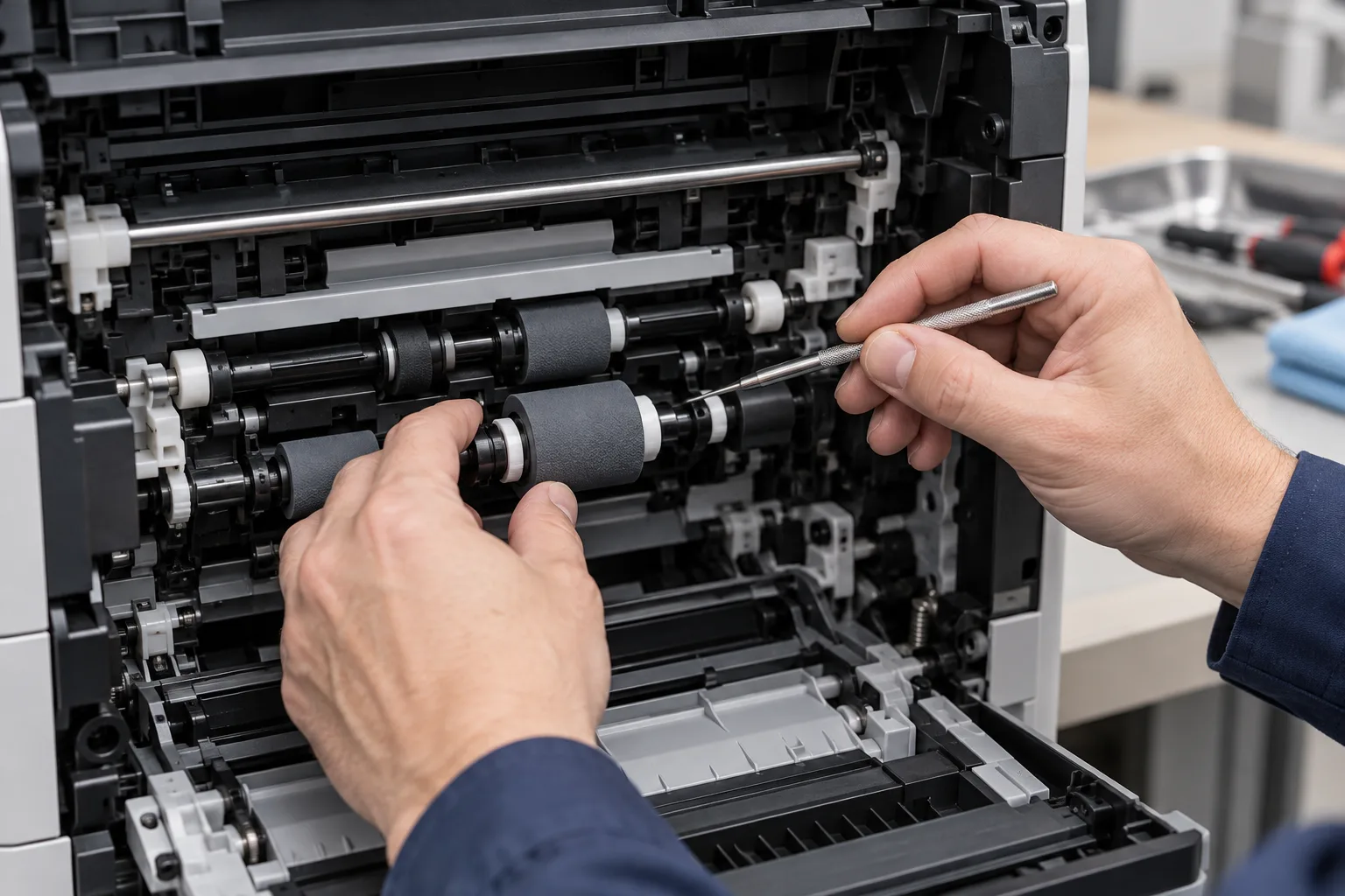 Printer Servicing equipment inspection