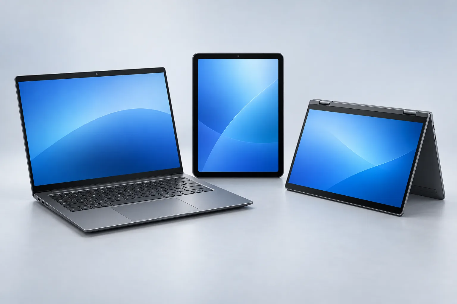 Business laptop, tablet and convertible device